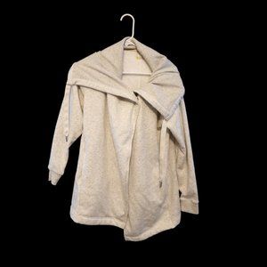 Nordstrom Zella Amazing Cozy Wrap Jacket in Ivory Dove Heather